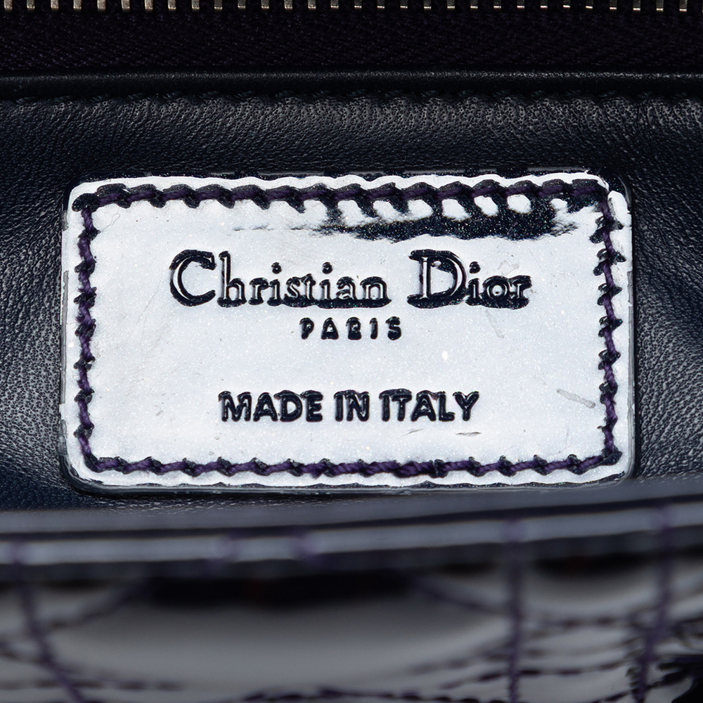 Pre-Loved Dior Mini Patent Cannage Lady Dior - Picture 5 of 7